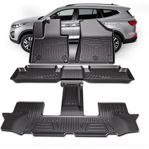 TPE All-Weather Floor Mats for Santa Fe 2024 2025 2026 (Not for Hybrid)| Custom Fit Heavy Duty Truck Floor Liners | Front & Rear Row Protection | Durable, Odorless (4-Piece Set, Black)