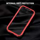 Magnetic Case for iPhone 12 & iPhone 12 Pro, 3-Layer Military Protection, Wireless Charging, MagSafe, Red