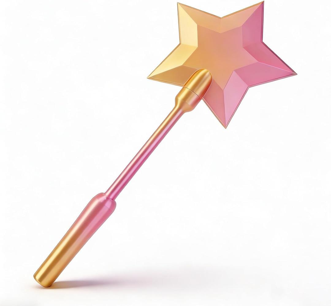 3D Printed Credit Card Wand Tap to Pay, Magic Fairy Pay Wand, Starlight Magic Wand Tap-to-Pay Card Holder, Fun Unique Creative Gifts (Rose Gold), 1 count