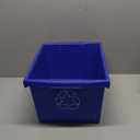 Storex 4 Gallon (15L) Recycle Bin, 14.8 x 7.87 x 11.25 Inches, Blue (61505A06C)