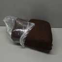 Queekay Fleece Lumbar Support Pillow 3 Section Back Pillow Office Chair for Back Support Comfortable Lumbar Cushion for Car Seat Pain Relief Sofa Rest(Coffee)