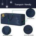 Christmas Tree Storage Bag - 7.5 ft Heavy Duty 600D Polyester Oxford with Wide Opening, Dual Zippers - Storage Container for Trees and Decorations (Blue)