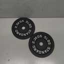 Cast Iron Plate Weight Plate for Strength Training and Weightlifting, 1-Inch Center (Standard), 5LB (Set of 2)