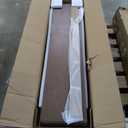 POVISON Fully Assembled Floating TV Stand with Flip-Down Cabinet Doors, 63" Walnut and White Floating Media Console, Solid Wood Floating Entertainment Center, Minimalist TV Stand