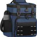 Lunch Box Cooler Bag - Insulated Tactical Lunchbox for Men - Large Lunch Pail Kit for Adults Work Outdoor Shifts Trips Blue 16L