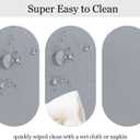 Fitable Table Cover Outdoor and Indoor Tablecloth - Washable Waterproof Wrinkle Free Table Cloth with Zipper and Umbrella Hole for Spring/Summer/Party/Picnic/BBQS/Patio Silver Grey 60R