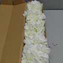 Kimura's Cabin 6pcs Faux White Hydrangeas Fake Flowers Artificial Silk Hydrangea Flower With Stems Bouquets Arrangement for Home Table Centerpieces Wedding Baby Shower Birthday Party Decoration(White)