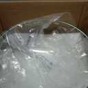 KRAUS Round Clear Glass Vessel Bathroom Sink, 16 1/2 inch GV-101