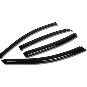Auto Dynasty 4Pcs Tape-On Window Visor Compatible with 2006 2007 2008 2009 2010 2011 2012 2013 Chevy Impala 2006-2013, Deflector Rain Guard, Acrylic Black (06-13 Chevy Impala)
