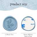 50Pcs Dusty Blue Self-Adhesive Wax Seal Stickers - Wax Seal Perfect for Wedding Invitation or Envelope Good Adhesion and Easy to Use, Wedding Invitation Accessories