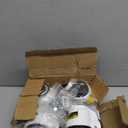 HOLKIE Leveling Stem Casters Set of 4 Heavy Duty Retractable Caster Wheels, 1/2" and M12 Stem Size, Total Capacity 2200 Lbs, Adjustable Wheel with Ratchet Handle for Workbench, Machine, Equipment