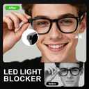 4 Pack LED Light Blocker Covers Compatible with Ray-Ban Meta Wayfarer/Skyler/Headliner(&Gen 2) Oakley Meta HSTN Smart Glasses Stickers Accessories,Adjustable Blocking Light Covers Meta Glasses