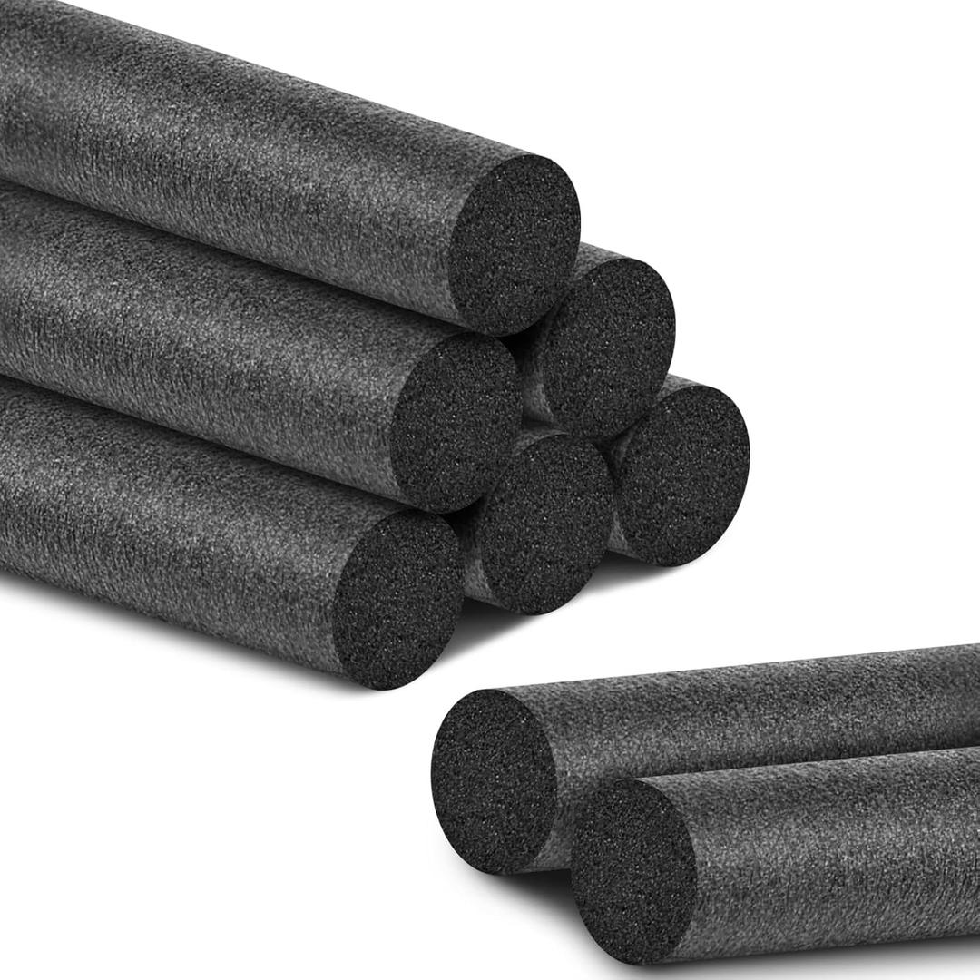Pangda 8 Pcs Foam Backer Rod for Gaps Concrete Crack Filler 2 Inch x 26.25 ft Caulk Saver Bulk Gray Concrete Expansion Joint Filler Driveway Crack Filling for Joints Gaps Filling Industrial Sealants