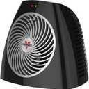 Vornado VH202 Personal Space Heater, Advanced Safety, 2 Heat Settings, Direct Heating, Black