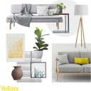Cordless Faux Wood Blinds, Wooden Blinds for Indoor Windows, Basic White, 16" W x 48" H by YELLOW BLINDS