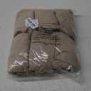 Genina Waterproof Seat Covers for Dining Room Chairs Covers Dining Chair Cover Kitchen Chair Covers (Khaki, 6 Pcs)