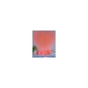 West and Arrow Curtain Lights Red Heart 78 LEDs Battery Operated