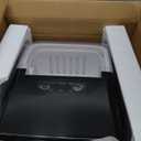 OLIXIS Ice Maker Machine with Handle,26lbs in 24Hrs,9 Ice Cubes in 6 Mins,Auto-Cleaning Portable Ice Maker with Basket and Scoop, Countertop Ice Maker for Home/Kitchen/Camping/RV, Sleek Black