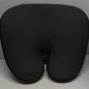 Car Seat Cushion Memory Foam Headrest Neck Pillow Office Chair Lumbar Support Rear Coccyx Cushion Relieve Body Soreness Auto Accessories(Black-pad)
