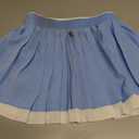 Haloumoning Girls Pleated Tennis Skirts with Shorts Kids High Waisted Athletic Skorts Golf Skirt with Pockets 5-14 Years (Blue)