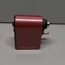 Deli 7-Setting Professional Art Pencil Sharpener, Hand Crank Adjustable with Safety Blade Sharpen Graphite, Charcoal & Colored Pencils Durable for Classroom, Office, Students, Artists RED