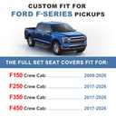 Ahsrnl for Ford F150 2009-2026 Seat Covers F250 F350 F450 2017-2026