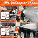 RIDGE WASHER Pressure Washer Gun Foam Cannon with Dual Connector Accessory, Double Tip Attachment for Foam Blaster, Stainless Steel Car Wash Foam Gun, 1/4" Quick Connect, 4000 PSI