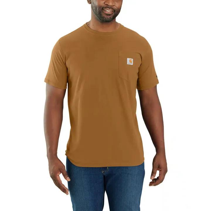 Carhartt Men's Carhartt Force Relaxed Fit Midweight Short-Sleeve Pocket T-Shirt, Size: S