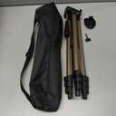 Amazon Basics 50-inch Lightweight Portable Camera Mount Tripod Stand with Bag, for Travel Photography, Champagne