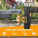 LOCAME Adjustable Trailer Hitch, Tri-Ball(1-7/8'', 2'', 2-5/16''), Fits 2 Inch Receiver, 8 Inch Drop Hitch, 17000 LBS GTW, Heavy Duty Trailer Hitch for Truck, Gold, LC0081