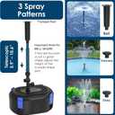 AquaMiracle All-in-One Koi Pond Filters for Outdoor Ponds 200-350 Gal, Pond Fountain Pump with 3 Spray Patterns, Fountain Kit with 400GPH Water Pump for Garden, Water Feature, Bird Baths