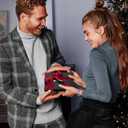 RUNBOX Leather card Holder Wallet for Men and Women, Holds 8+ Cards Plus Cash, RFID Blocking Mens Wallet with Stretchable Cash Band, Massive Capacity Wallet for Front Pocket, Perfect Gifts for Men (01-Carbon Black)