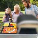 Upgraded Pizza Oven Cart Table for Ooni Koda/Karu/Fyra 16 & 12, Movable Thicken & Widen Rolling Kitchen Cart, Outdoor Grill Stand for Ninja Woodfire,Blackstone Griddle,Barbecue Tool Set