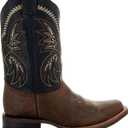 Soto Boots Men's Square Toe Cowboy Boots H4002, 11