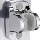 NearMoon Self Adhesive Shower Head Holder-Adjustable Handheld Shower Holder NO Drilling Wall Mount Waterproof (1 Pack, Chrome Finish)