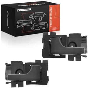 A-Premium Inside Interior Door Handles Compatible with Ford Mustang, Ranger, Bronco II, Escort, EXP, Fairmont, Granada, LTD & Mercury Capri, Cougar, Marquis, Lynx, Zephyr, 2-PC Set, Front or Rear Side