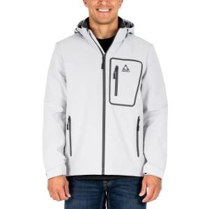 Gerry Mens Softshell Jacket  Water & Wind Resistant, Adjustable Hood & Cuffs, Heavyweight Outdoor Coat (X-Large, Gray)