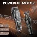 Hair Clippers for Men, Cordless Hair & Beard Trimmer, USB Rechargeable, Lightweight Design for Smooth Operation, Low Noise Grooming Kit