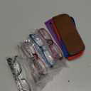 Kerecsen Reading Glasses 5 Pairs Fashion Ladies Readers Spring Hinge with Pattern Print Eyeglasses for Women (Multicolor, 4.0, x)