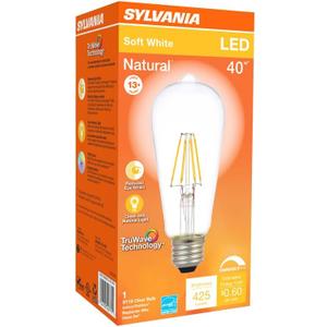 2 x Sylvania Bulb LED ST19 Soft White 5W 40771