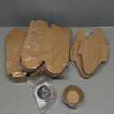 Motiskyy 100 Set Christmas Hot Cocoa Bomb Packaging Kit Individual Christmas Cupcake Boxes with Window Insert Handle Muffin Pastry Containers Xmas Cupcake Cookie Gift Box