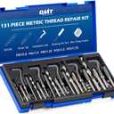 Orion Motor Tech Thread Repair Kit, Metric Helicoil Repair Kit with HSS Drill Bits Thread Inserts Taps Breakoff Installation Tools, Portable Rethreading Tool Kit in M5 M6 M8 M10 M12 Sizes