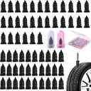 5 x 60 Pcs Tire Repair Screws, Tire Patch Kit, Screw in Tire Plugs,Quick Tool Tire Plugs, Self-Service Tire Repair Rubber Nail Kit for Patching Punctures in Vacuum Tires of Cars, Motorcycles (60)