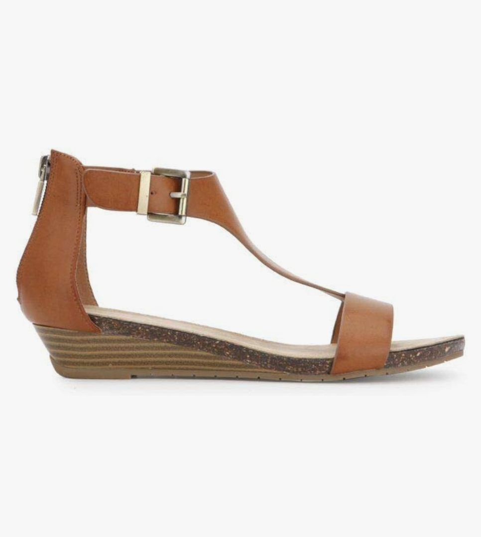 Kenneth Cole REACTION Women's Great Gal T-Strap Wedge Sandal 6w