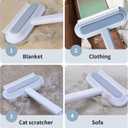 Multifunctional Pet Hair Remover, 4 in 1 Dog Hair Remover, 2 Pcs Carpet Scraper, Reusable Cat Hair Remover for Cat and Dog, Adjustable Lint Brush for Carpet, Sofa,Bedding, Clothes and Furniture