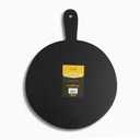 Core Home Rubberwood Round Paddle Board 17" x 12.8" x .59" Black