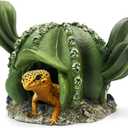 Cactus Reptile Hide Caves Lizard Bearded Dragon Leopard Gecko Hideout Terrarium Tank Accessories Turtle Snake Dcor Amphibian Habitat Tortoise Personalized Decoration