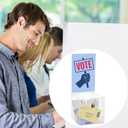 Youeon Square Acrylic Donation Box with Lock, 7 x 7 x 18 in Clear Suggestion Box with Slot and Lock, Ballot Tin with Sign Holder for Tip, Comment, Voting, Charity, Fundraising