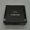 MIAMIO  15 oz Coffee Mugs/Mug Set of 4 - Ceramic Mug for Coffee, Latte, Cappuccino, and Tea - Oasis Collection (Black)