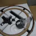 24" Farmhouse Rattan Chandelier 4-Light Boho Wood Texture Chandelier